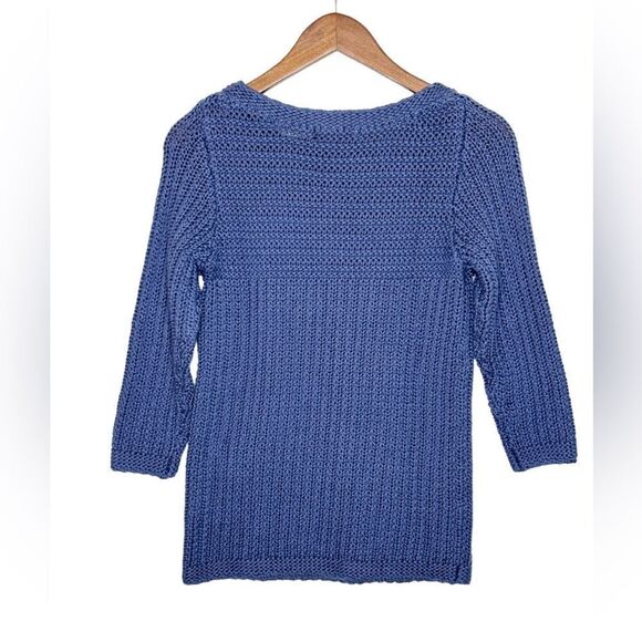 Boden Harvest Cable Knit Sweater Blue NWT Size 2 - Picture 3 of 8